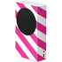 Pink and White Geometric Stripes Xbox Series S Console Skin