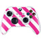 Pink and White Geometric Stripes Xbox Series S Controller Skin