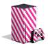 Pink and White Geometric Stripes Xbox Series X Bundle Skin
