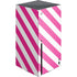 Pink and White Geometric Stripes Xbox Series X Console Skin