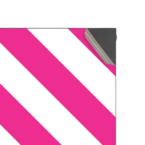 Pink and White Geometric Stripes Xbox Series X Console Skin
