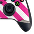 Pink and White Geometric Stripes Xbox Series X Controller Skin
