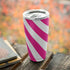 Pink and White Geometric Stripes Yeti 20oz Tumbler Skin