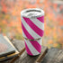 Pink and White Geometric Stripes Yeti 30oz Rambler Tumbler Skin