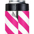 Pink and White Geometric Stripes Yeti Colster Can Insulator Skin