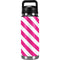 Pink and White Geometric Stripes YETI Rambler 26oz Bottle Skin