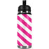 Pink and White Geometric Stripes YETI Rambler 26oz Bottle Skin