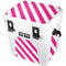 Pink and White Geometric Stripes YETI Roadie 24 Hard Cooler Skin
