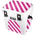 Pink and White Geometric Stripes YETI Roadie 24 Hard Cooler Skin