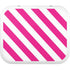 Pink and White Geometric Stripes YETI Roadie 24 Hard Cooler Skin