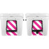 Pink and White Geometric Stripes YETI Tundra 75 Hard Cooler Skin