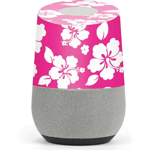 Pink and White Google Home Skin