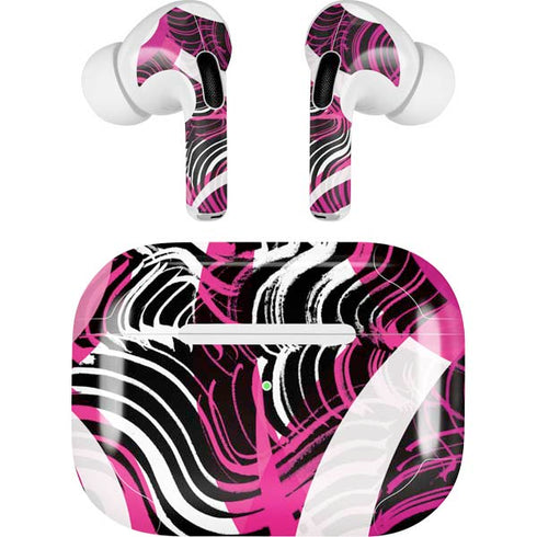 Pink and White Hipster AirPods Pro 2nd Gen Skin