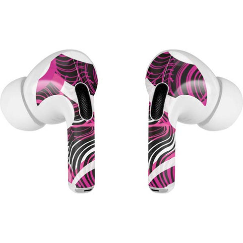 Pink and White Hipster AirPods Pro 2nd Gen Skin