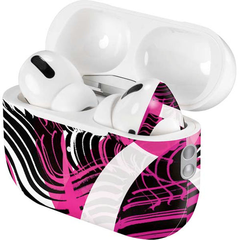 Pink and White Hipster AirPods Pro 2nd Gen Skin