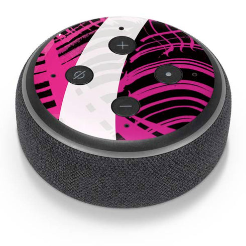 Pink and White Hipster Amazon Echo Dot Skin