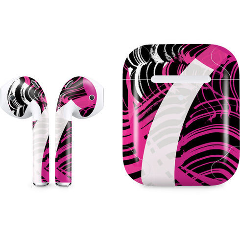 Pink and White Hipster Apple AirPods 2 Skin