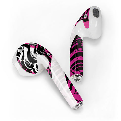 Pink and White Hipster Apple AirPods 2 Skin