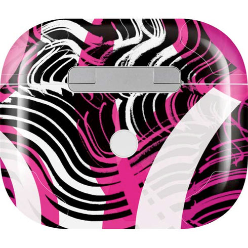 Pink and White Hipster Apple AirPods (3rd Gen 2021) Skin