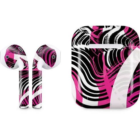 Pink and White Hipster Apple AirPods Skin