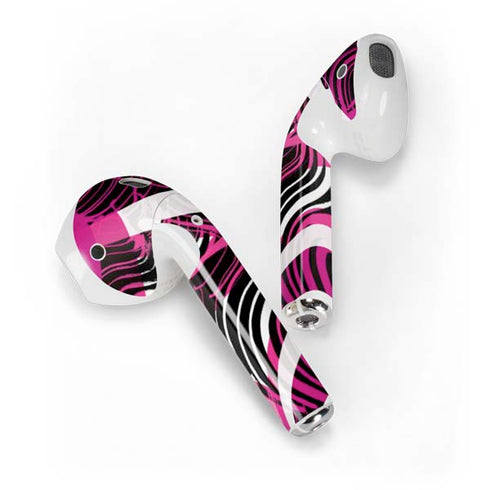 Pink and White Hipster Apple AirPods Skin