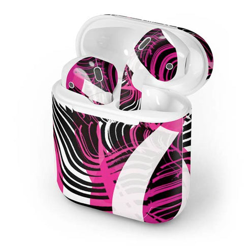 Pink and White Hipster Apple AirPods Skin