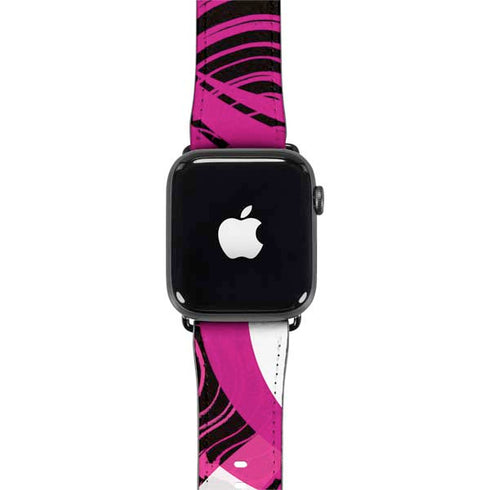 Pink and White Hipster Apple Watch Band 38-40mm