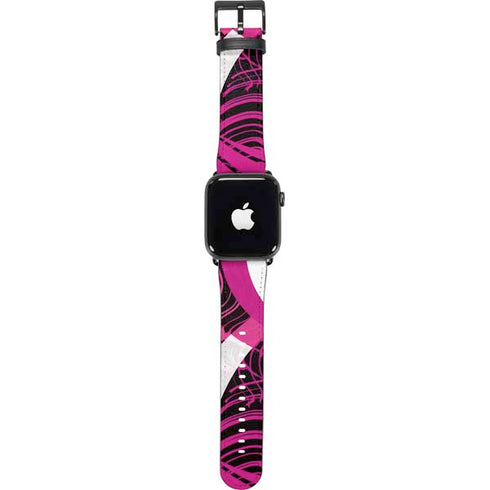 Pink and White Hipster Apple Watch Band 38-40mm