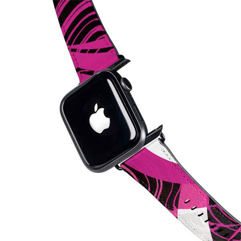 Pink and White Hipster Apple Watch Band 42-44mm