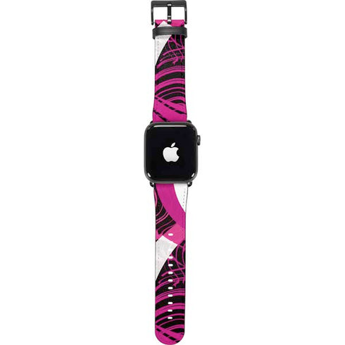 Pink and White Hipster Apple Watch Band 42-44mm