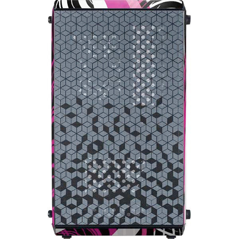 Pink and White Hipster Cooler Master MasterBox Q300L Mini Tower Skin