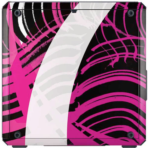 Pink and White Hipster Cooler Master MasterBox Q300L Mini Tower Skin