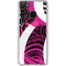Pink and White Hipster Galaxy A21 Clear Case