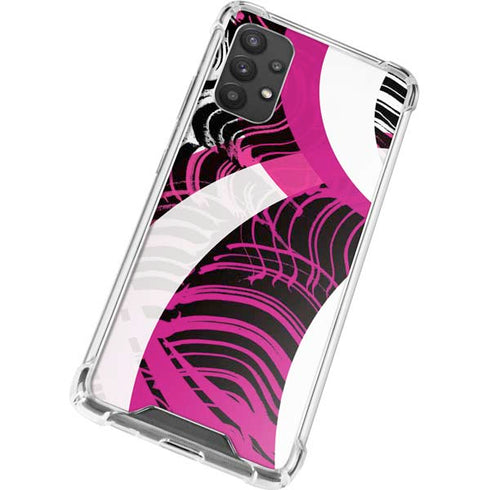 Pink and White Hipster Galaxy A32 5G Clear Case