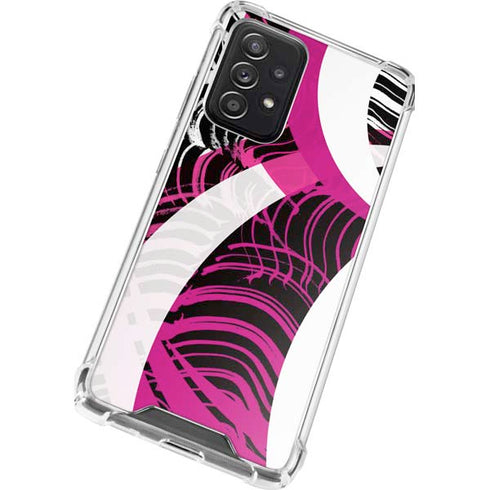 Pink and White Hipster Galaxy A52 5G Clear Case