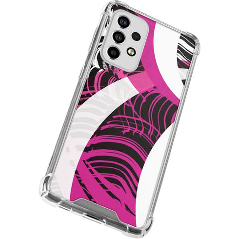 Pink and White Hipster Galaxy A53 5G Clear Case