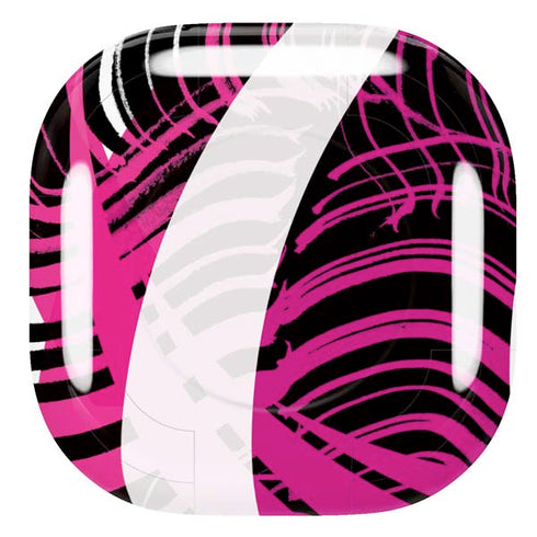 Pink and White Hipster Galaxy Buds Live Skin