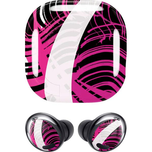 Pink and White Hipster Galaxy Buds Pro Skin