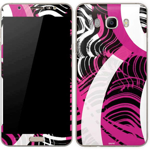Pink and White Hipster Galaxy J7 Skin
