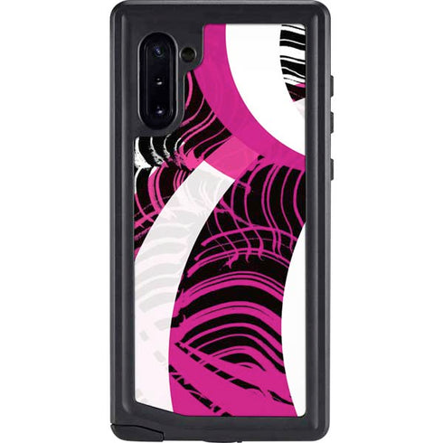 Pink and White Hipster Galaxy Note 10 Waterproof Case