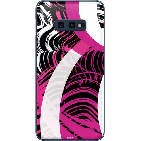 Pink and White Hipster Galaxy S10e Skin