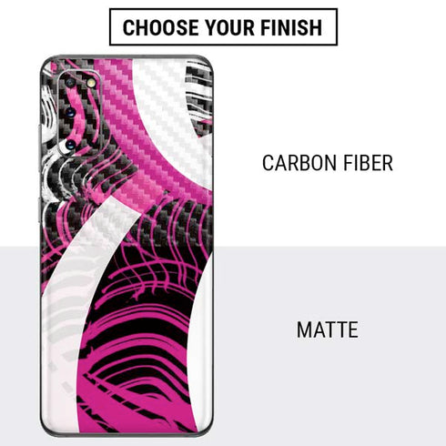 Pink and White Hipster Galaxy S20 Skin