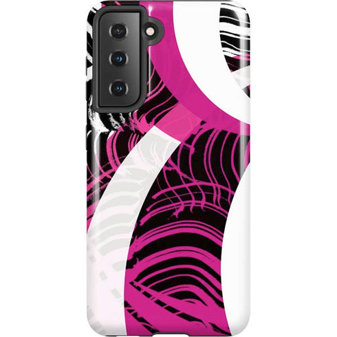Pink and White Hipster Galaxy S21 5G Pro Case