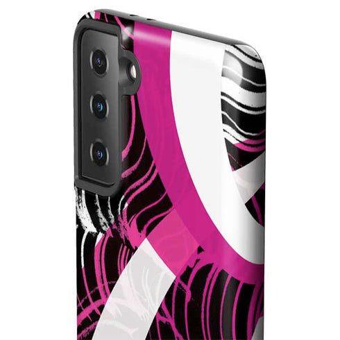Pink and White Hipster Galaxy S21 Plus 5G Pro Case
