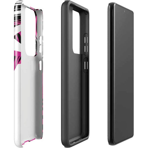 Pink and White Hipster Galaxy S21 Ultra 5G Pro Case