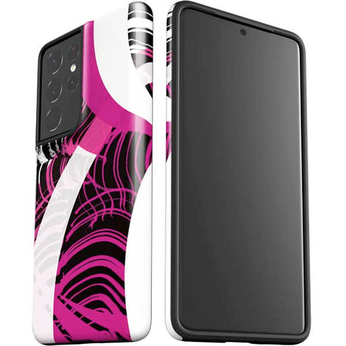 Pink and White Hipster Galaxy S21 Ultra 5G Pro Case