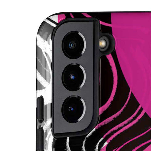 Pink and White Hipster Galaxy S22 Plus Pro Case