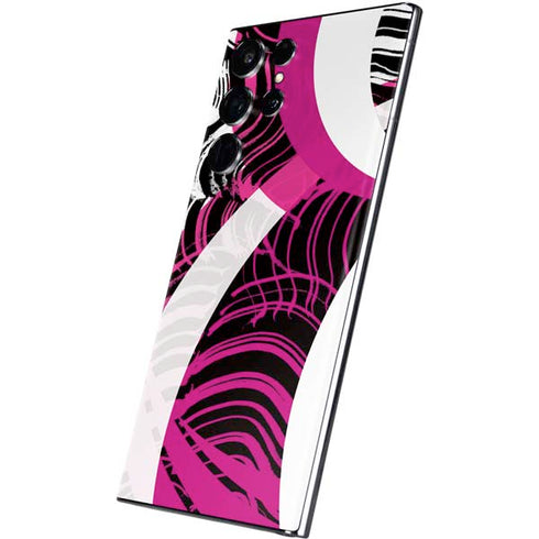 Pink and White Hipster Galaxy S22 Ultra Skin