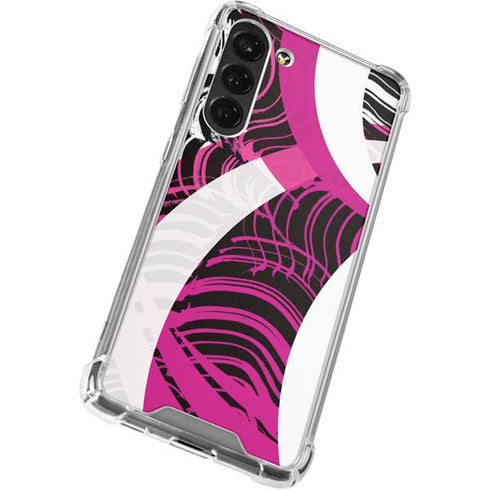 Pink and White Hipster Galaxy S23 Plus Clear Case