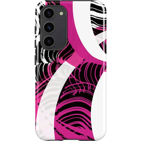 Pink and White Hipster Galaxy S23 Plus Pro Case